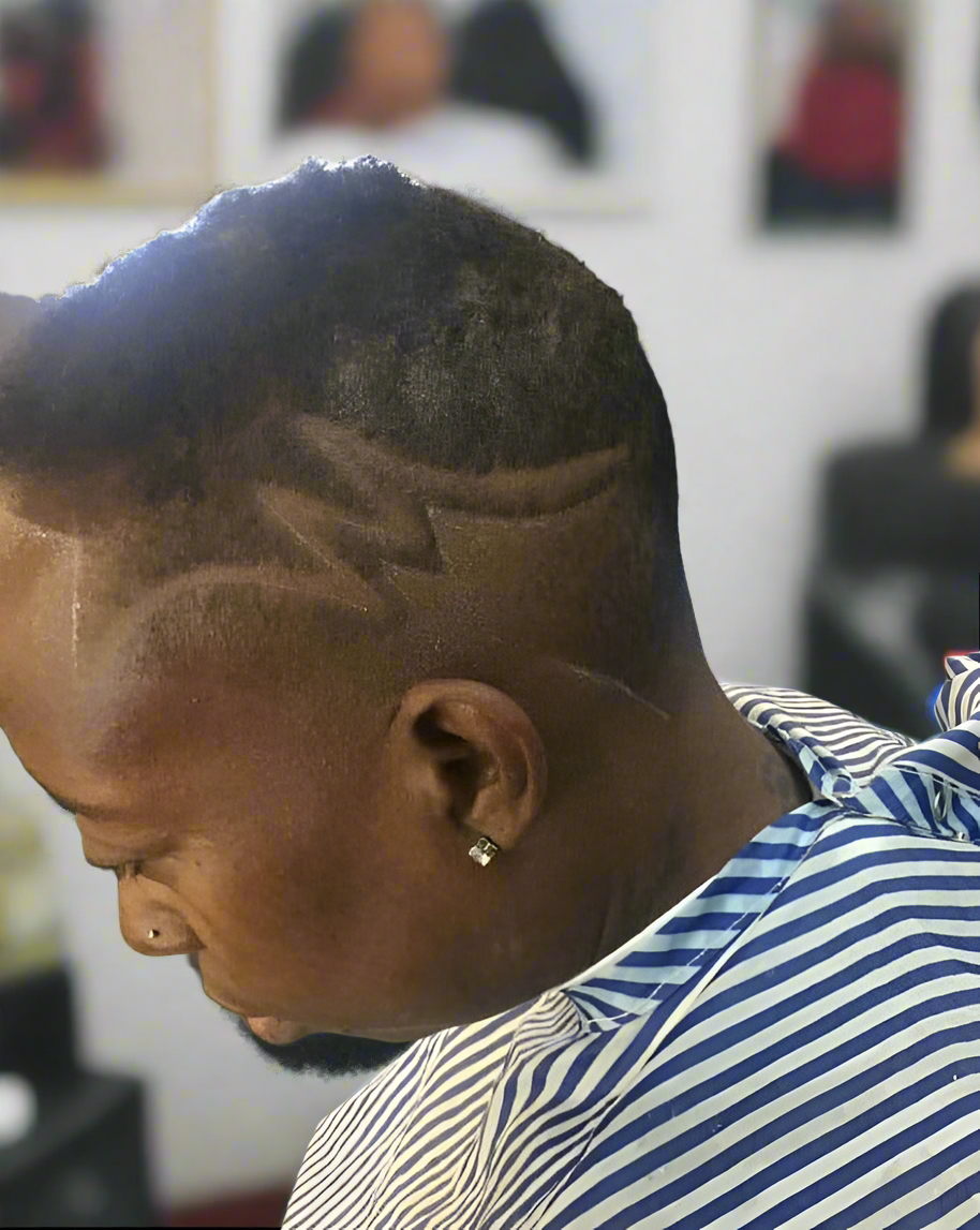 Haircut Design - Premium from Littyslumz - Just $15! Shop Now & Pay Later; Only Available For Clothing Apparels.