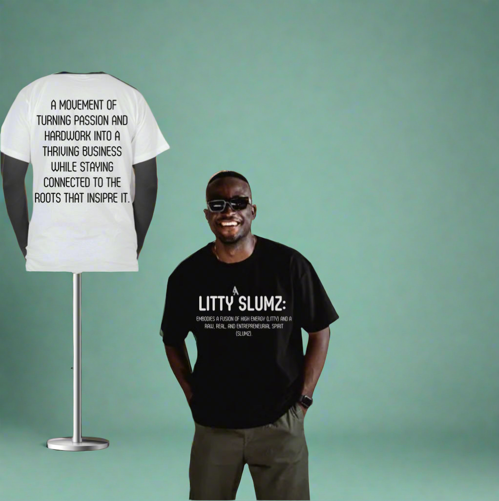 Litty Slumz Definition Tee – Wear the Movement - Premium T-Shirt from Litty Slumz - Just $25! Shop Now & Pay Later; Only Available For Clothing Apparels.