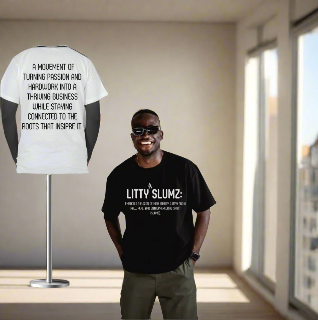 Litty Slumz Definition Tee – Wear the Movement - Premium T-Shirt from Litty Slumz - Just $25! Shop Now & Pay Later; Only Available For Clothing Apparels.