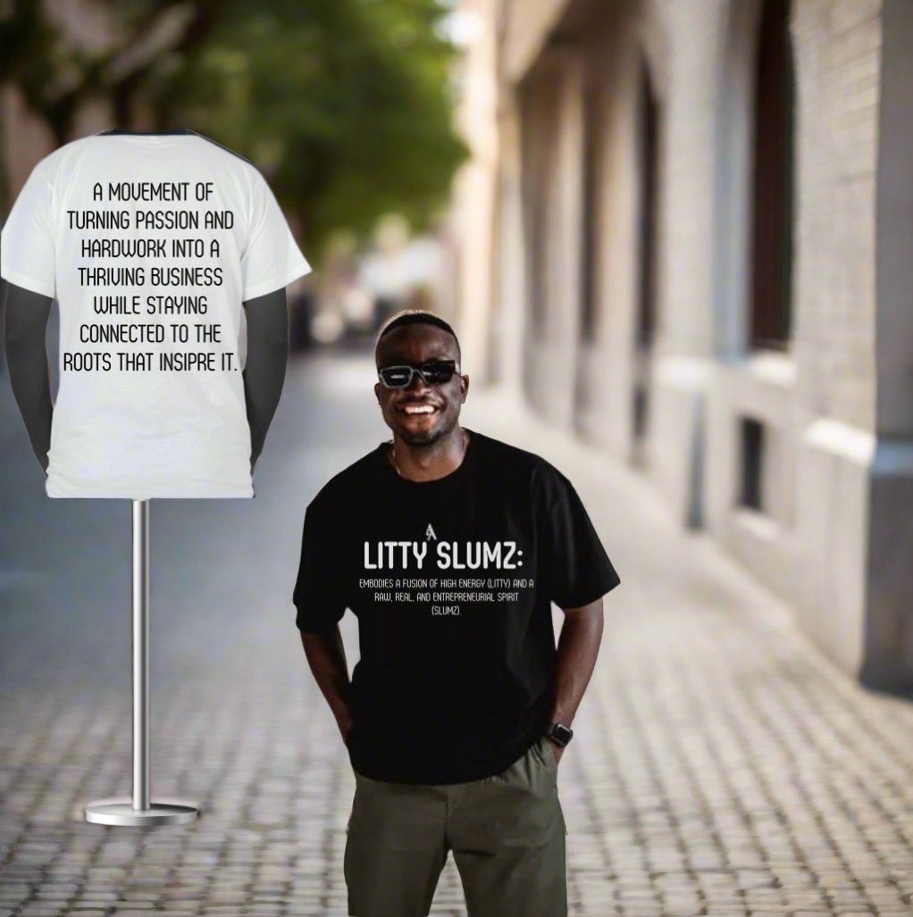 Litty Slumz Definition Tee – Wear the Movement - Premium T-Shirt from Litty Slumz - Just $25! Shop Now & Pay Later; Only Available For Clothing Apparels.