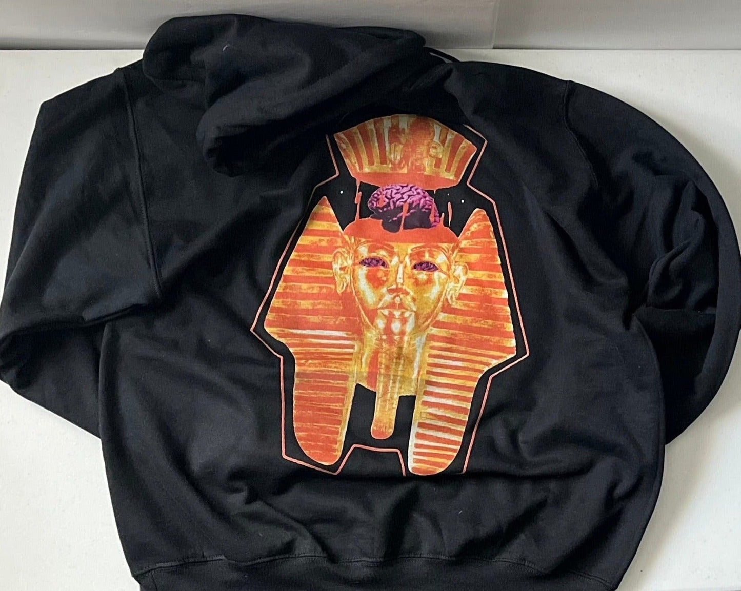 Pharaoh Custom Silk Hood Hoodie - Premium Hoodie from Litty Slumz - Just $65! Shop Now & Pay Later; Only Available For Clothing Apparels.