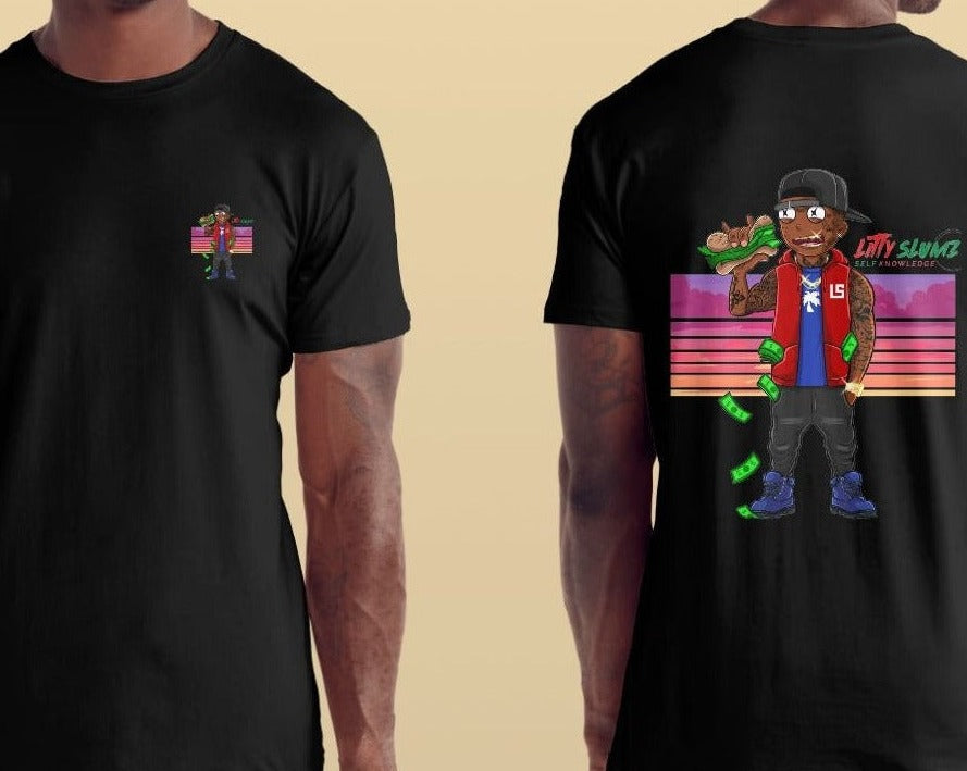 Money Knowledge T-Shirt - Premium T-Shirt from Litty Slumz - Just $25! Shop Now & Pay Later; Only Available For Clothing Apparels.