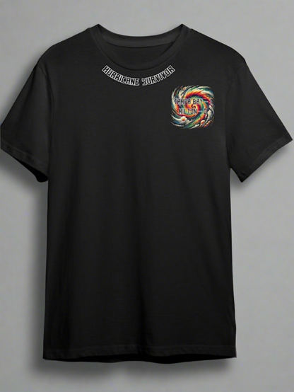 Hurricane Survivor Tee – Limited Edition - Premium T-Shirt from Litty Slumz - Just $25! Shop Now & Pay Later; Only Available For Clothing Apparels.