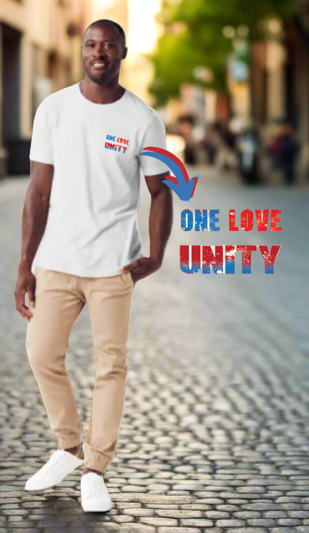 One Love Equals Unity With Island Map