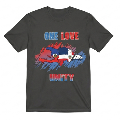 One Love Equals Unity With Island Map