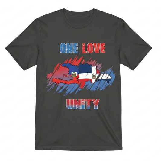 One Love Equals Unity With Island Map