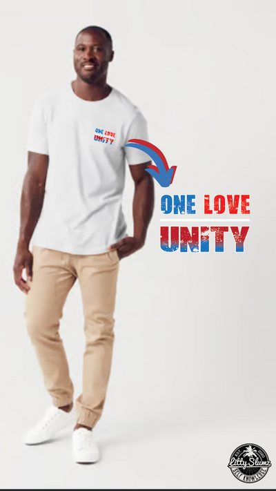 One Love Equals Unity With Island Map - Premium  from Litty Slumz - Just $25! Shop now at Litty Slumz