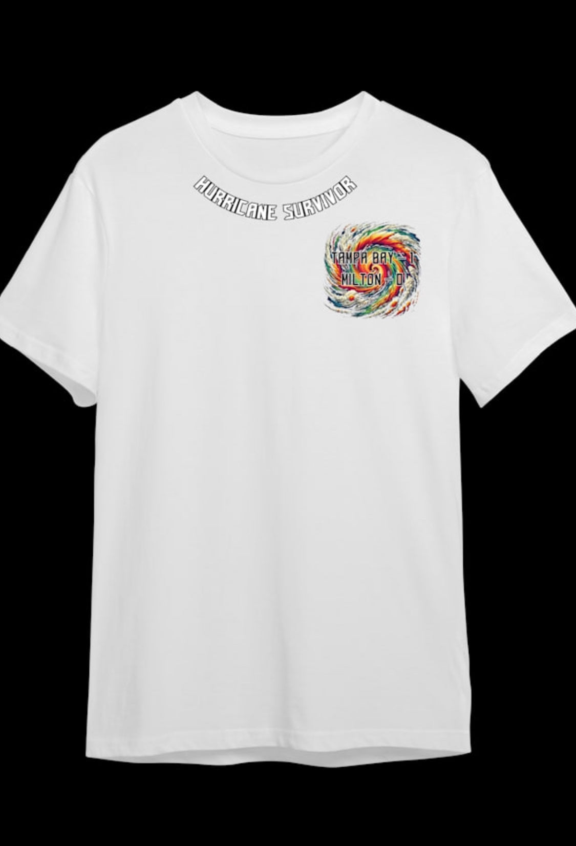 Hurricane Survivor Tee – Limited Edition - Premium T-Shirt from Litty Slumz - Just $25! Shop Now & Pay Later; Only Available For Clothing Apparels.