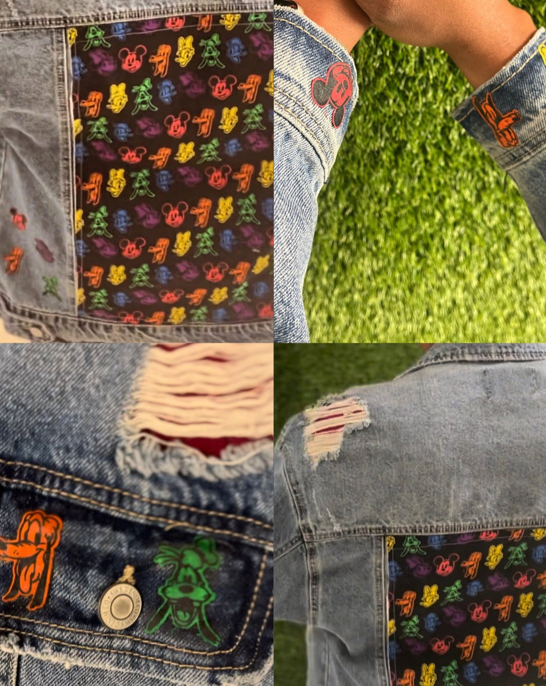 Disney Jean Jacket - Premium  from Litty Slumz - Just $85! Shop Now & Pay Later; Only Available For Clothing Apparels.