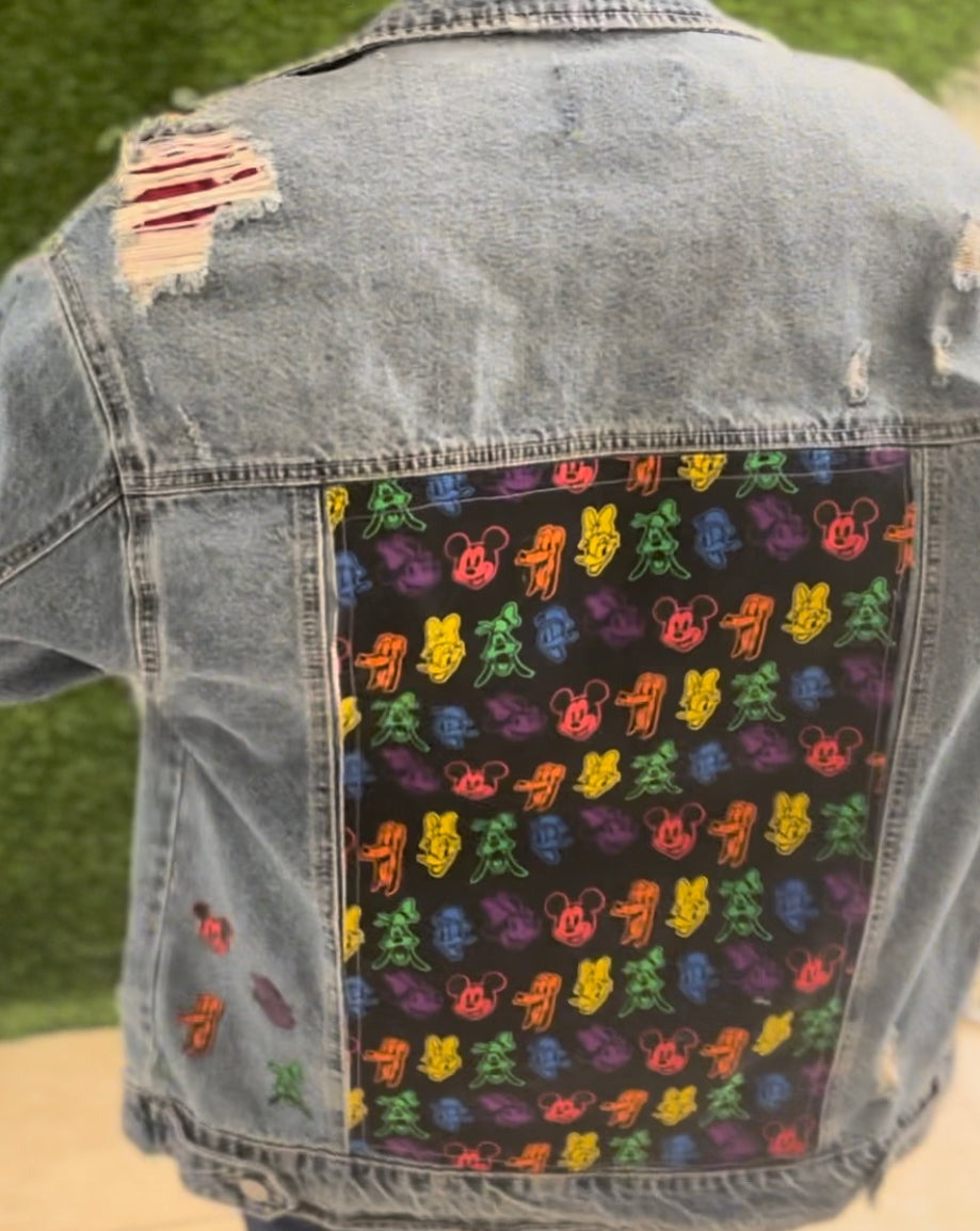 Disney Jean Jacket - Premium  from Litty Slumz - Just $85! Shop Now & Pay Later; Only Available For Clothing Apparels.