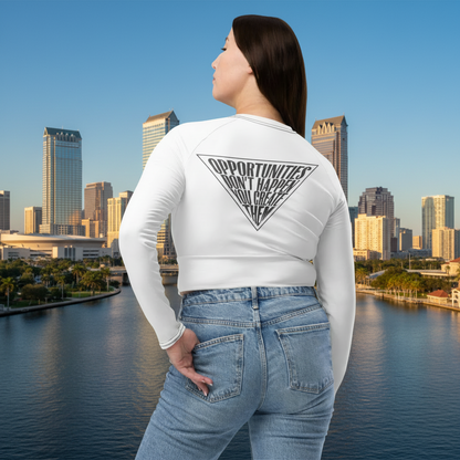 Eco-Friendly Long-Sleeve Crop Top Athleisure | Plus UPF 50+ Protective Fabric Standard