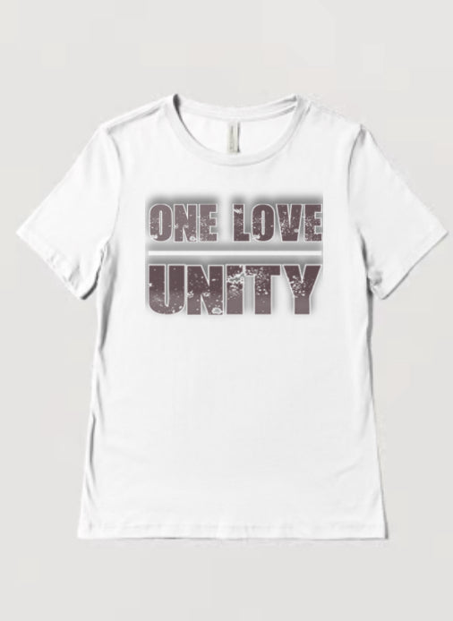 One Love 🟰 Unity - Premium T-Shirt from Litty Slumz - Just $25! Shop now at Litty Slumz