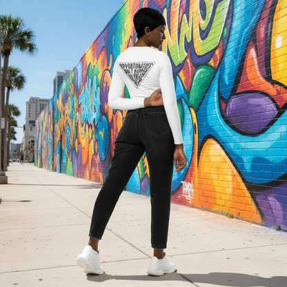 Eco-Friendly Long-Sleeve Crop Top Athleisure | Plus UPF 50+ Protective Fabric Standard