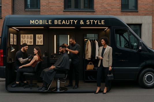 mobile professional services. tattoos, haircuts, fashion
